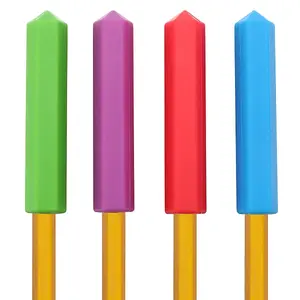 4Pcs 4 Colors Silicone Pencil Caps