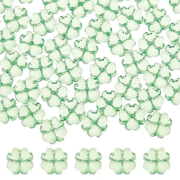 200Pcs Transparent Acrylic Beads