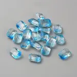 130Pcs Gradient Color Transparent Resin Cabochons