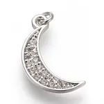 Brass Micro Pave Cubic Zirconia Charms