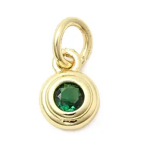 Brass Cubic Zirconia Charms
