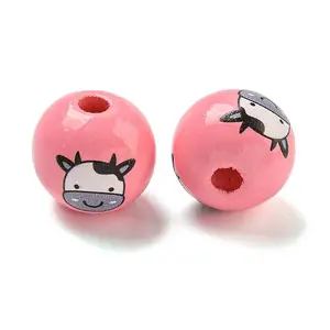 Natural Wood European Beads
