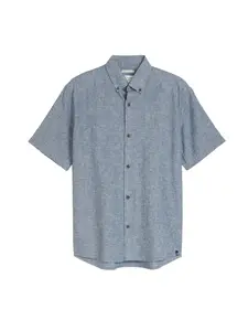 TOM TAILOR DENIM Košeľa  modrá melírovaná