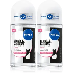 NIVEA Black & White Invisible Clear sada na tělo
