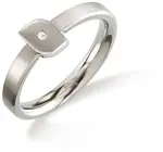 Boccia Titanium Titanový prsten s diamantem 0141-02 54 mm