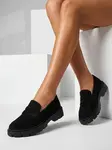 Dámske mokasíny z ekosemišu Resti Tarell BLACK
