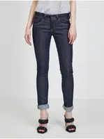 Tmavě modré dámské slim fit džíny Pepe Jeans - Dámské