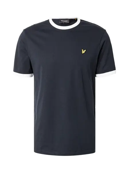 Lyle & Scott Tričko 'Ringer'  námornícka modrá / žltá / biela