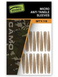 Fox prevleky edges camo anti tangle sleeves 15 ks - micro