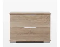 Noční stolek Easy Plus, 2 zásuvky, dub sonoma