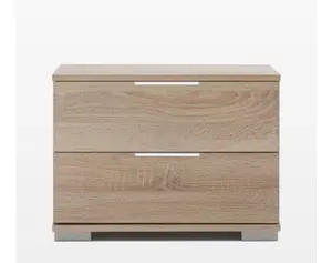 Noční stolek Easy Plus, 2 zásuvky, dub sonoma