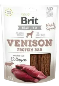 BRIT Snack Jerky Venison Protein Bar 80 g