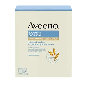 AVEENO Zklidňující ovesná koupel 8 x 42 g