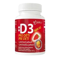 NUTRICIUS Vitamín D3 400IU pro děti - jahoda 30 tablet