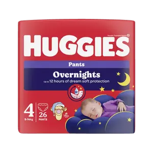 HUGGIES® Overnights Pants 4, 26 ks