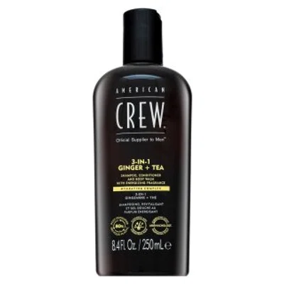 American Crew 3-in-1 Ginger + Tea šampon, kondicionér a sprchový gel 250 ml