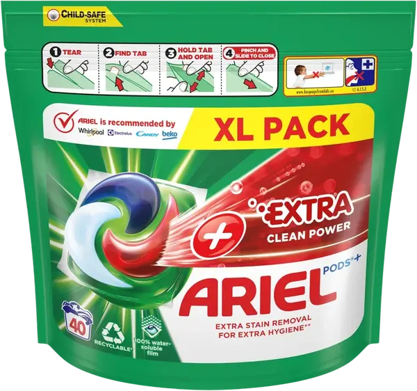 ARIEL kapsle Extra Clean 40 ks