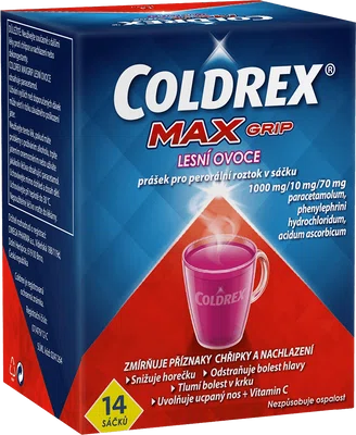COLDREX MAXGrip Lesní ovoce 14 sáčků