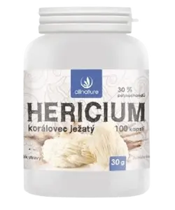 ALLNATURE Hericium Korálovec ježatý kapsle 100 kapslí