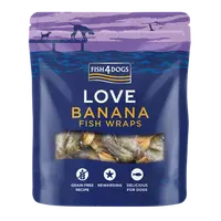 FISH4DOGS Pamlsky pro psy rybí závitky s banánem 100 g