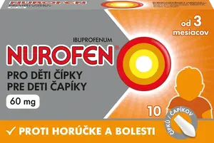 NUROFEN pro děti 60 mg čípky