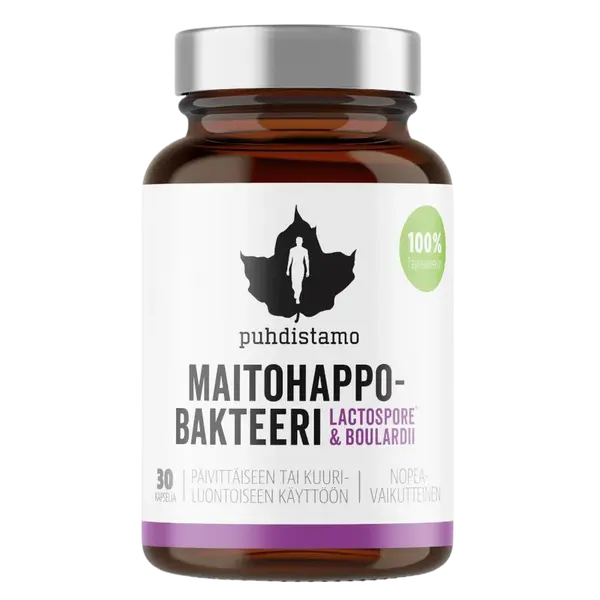 PUHDISTAMO Probiotika Lactic Acid Bacteria Boulardii 30 kapslí