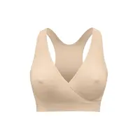 MEDELA Noční těhotenská a kojicí podprsenka Keep Cool béžová M