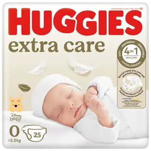 HUGGIES® Extra Care velikost 0, 25 ks