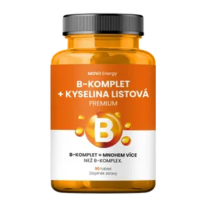 MOVIT ENERGY B-Komplet + Kyselina listová PREMIUM 90 tablet