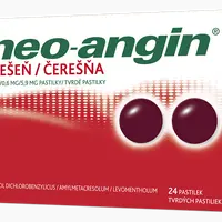 NEO-ANGIN bez cukru Třešeň 24 pastilek