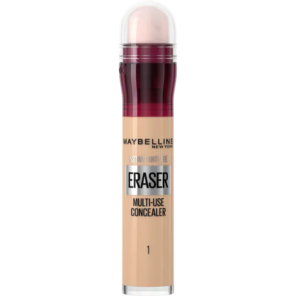 MAYBELLINE NEW YORK Instant Age Rewind Tekutý korektor pro zakrytí kruhů pod očima s pěnovým aplikátorem 01 Light