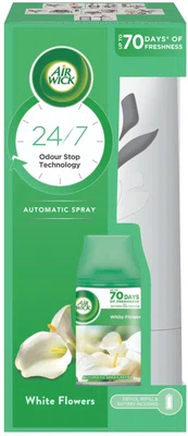 AIRWICK Automatický difuzér Freshmatic bílý s náplní Bílé květy frézie 250 ml