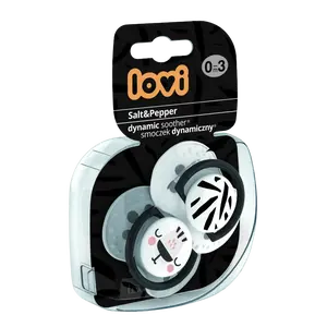 LOVI Dudlík silikonový dynamický 0-3m, 2 ks