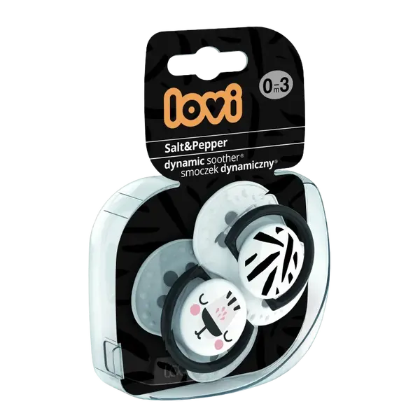 LOVI Dudlík silikonový dynamický 0-3m, 2 ks