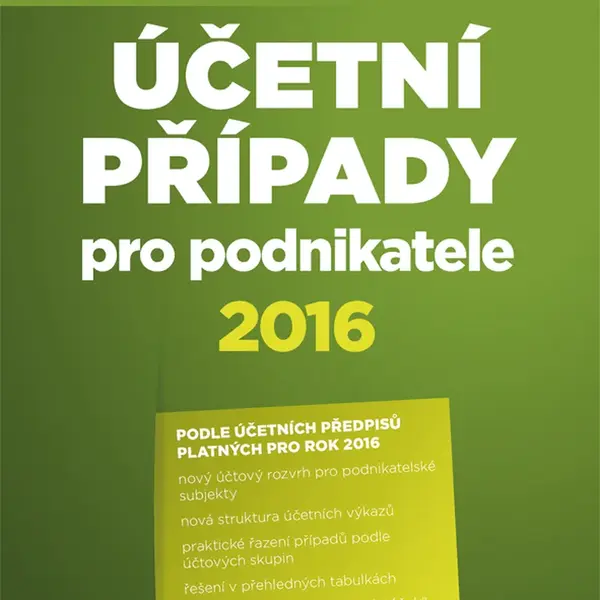 E-kniha: Účetní případy pro podnikatele 2016 od Hruška Vladimír