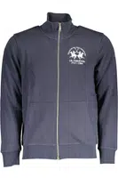 LA MARTINA MEN'S BLUE ZIPPED SWEATSHIRT