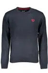 GIAN MARCO VENTURI MEN'S BLUE SWEATER