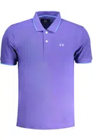 LA MARTINA PURPLE MEN'S SHORT SLEEVED POLO SHIRT
