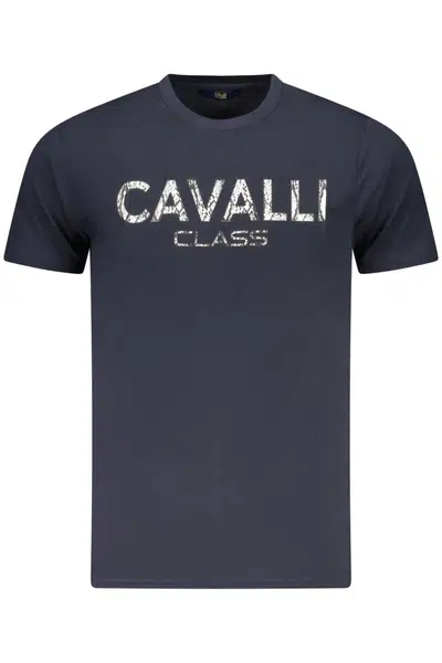 CAVALLI CLASS SHORT SLEEVE T-SHIRT MEN BLUE