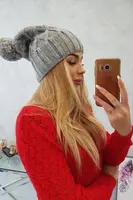 Kesi Čapica с fleece Milano K203 svetlo sivá