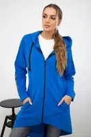 Sweatshirt with zipper back jeans