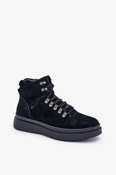 BIG STAR SHOES Semišové pánske zateplené čižmy Big Star