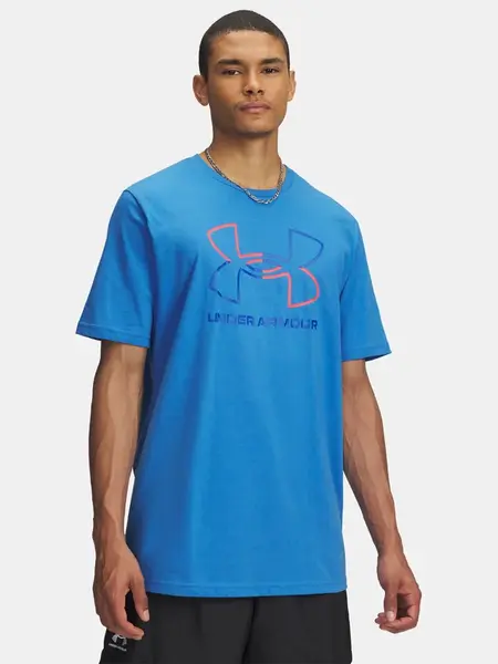 Pánské tričko Under Armour UA GL FOUNDATION UPDATE SS-BLU - Pánské