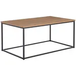 MID.YOU KONFERENČNÍ STOLEK, černá, barvy dubu, kov, kompozitní dřevo, 100/60/45 cm