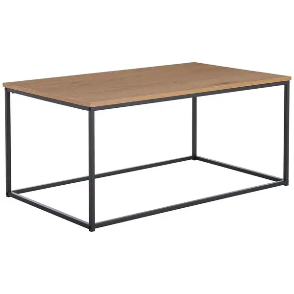 MID.YOU KONFERENČNÍ STOLEK, černá, barvy dubu, kov, kompozitní dřevo, 100/60/45 cm