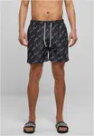 Swim shorts pattern blackscriptlogo