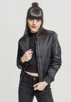 Dámska základná bomber bunda čierna