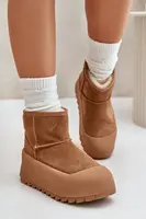 BIG STAR SHOES Zateplené semišové snehule na platforme Big Star