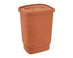 Kôš na bielizeň Flowers 55 l, terakota%