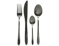 Súprava príborov (16 dielov) Eleganz, čierna%